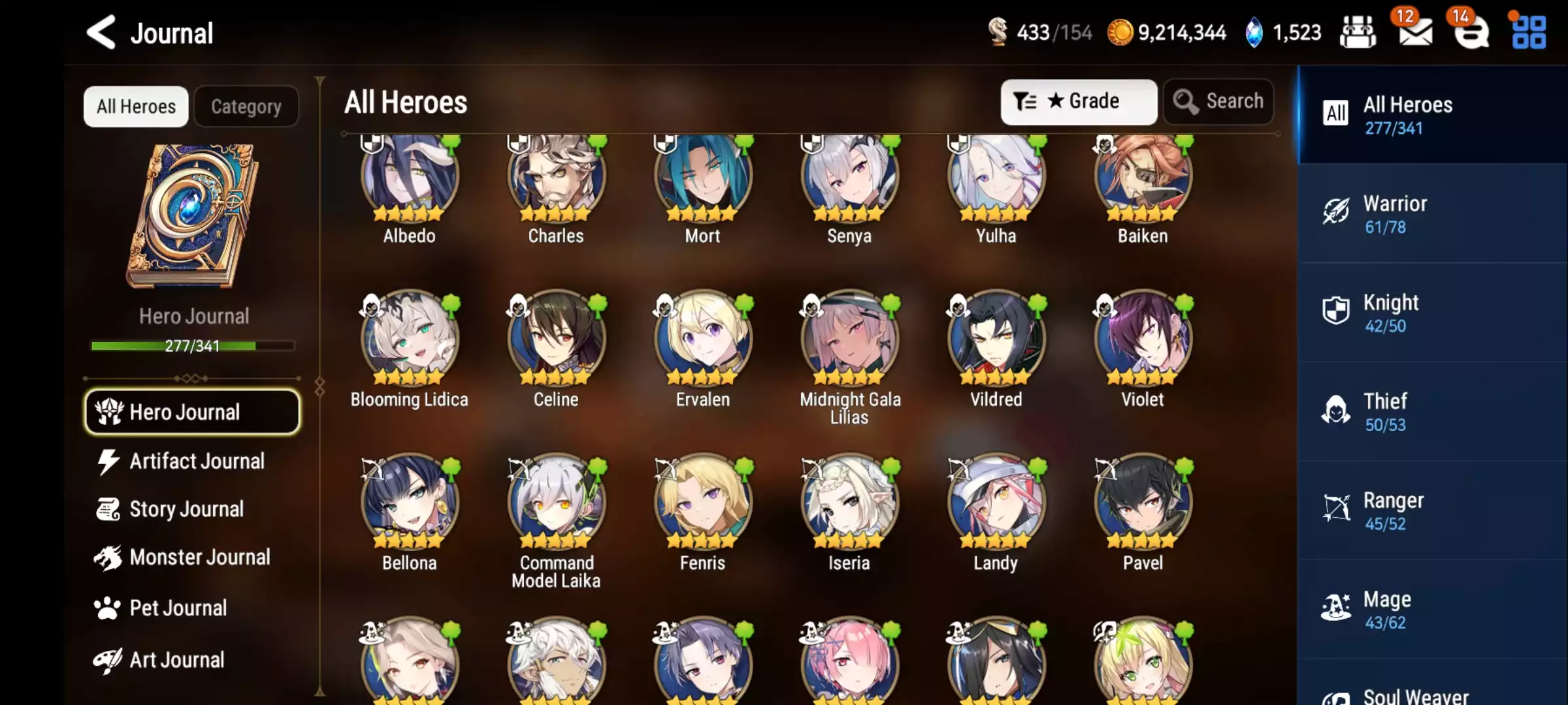 Ảnh 27ml hot meta senya politis atwin Collab limited gần full thiếu vài con trong hình Full overlord Full aespa Full slime Max spd 306 Auto all hunt trừ c13 95 con 6* Tài nguyên nhiều lá, charm đập đồ